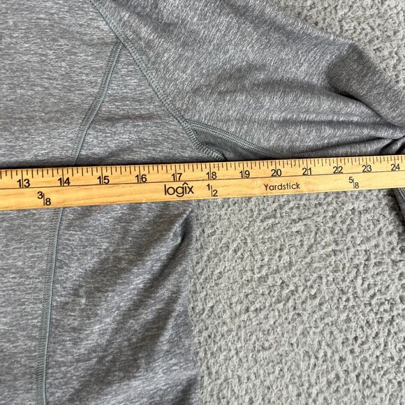 Lululemon Think Fast Shirt Womens 10 Pullover 1/2 Zip Performance Top Thumbholes - Picture 12 of 12